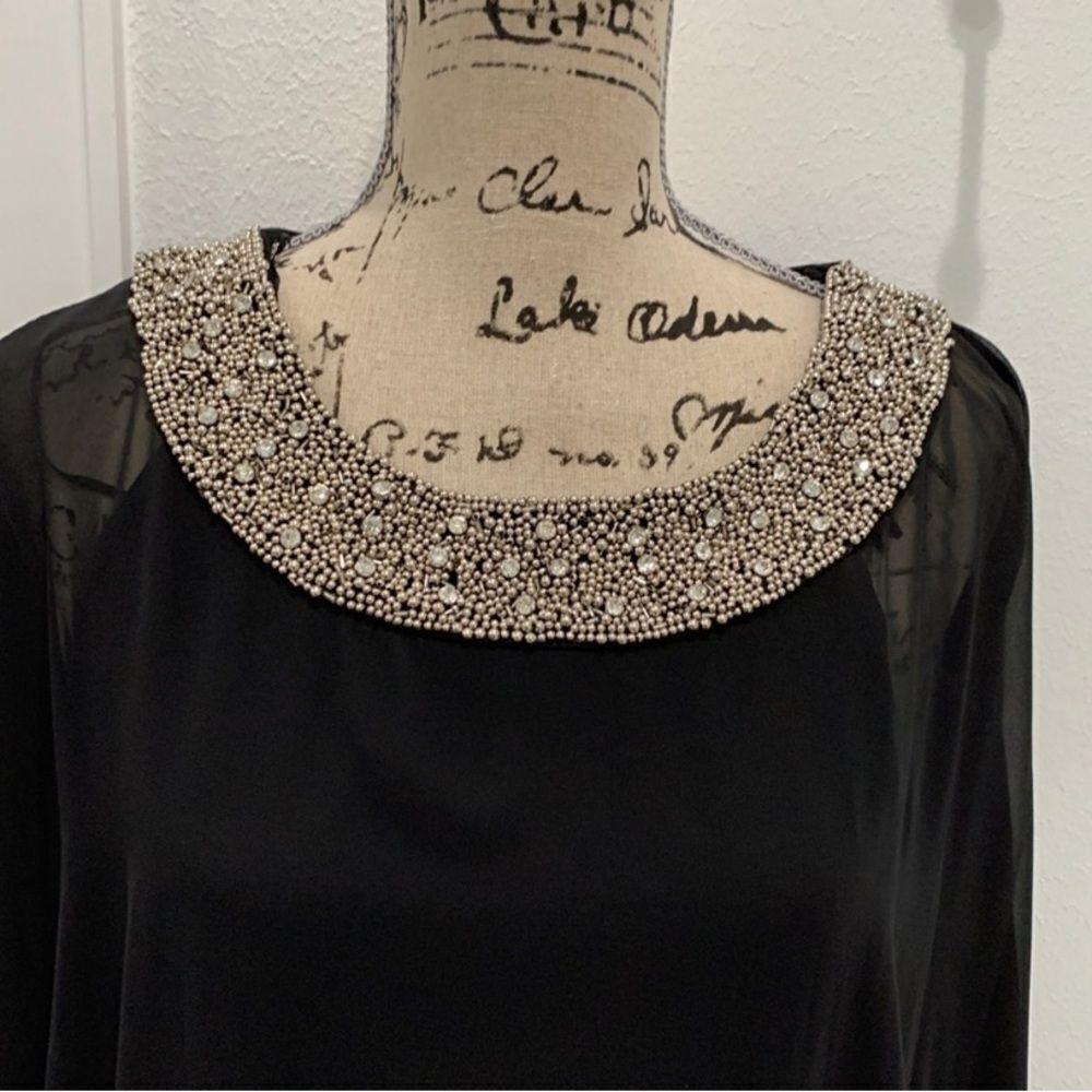 R&M Richard’s Black Holiday Dressy Dress size 8 - Picture 2 of 7